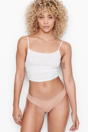 Almost Nude Victoria's Secret Sexy Illusions by Victorias Secret No Show Thong Knickers | 1802BLYJN