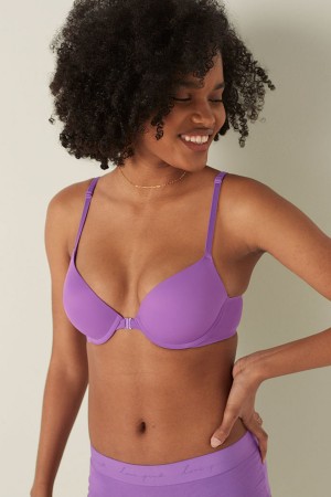 Amethyst Orchid Purple Halloween Victoria's Secret Smooth Push Up T-Shirt Bra | 9063XIHNE