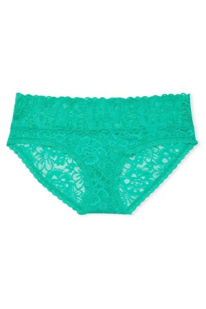 Aqua Sea Green Victoria's Secret The Lacie Lace Hipster Knickers | 3706EPCUX