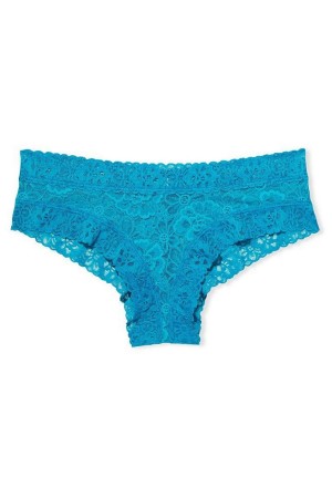 Aqua Sea Green Victoria's Secret The Lacie Lace Cheeky Knickers | 8054TBIHV