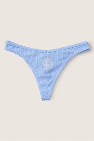 Atomic Pink Victoria's Secret Stretch Cotton Cotton Thong Knickers | 4625HQCPF