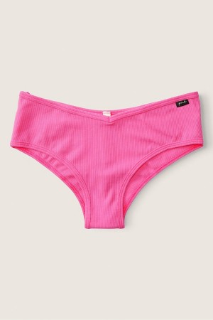 Atomic Pink Victoria's Secret Stretch Cotton Cotton Cheeky Knickers | 7586FHKCV