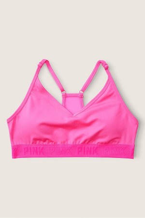 Atomic Pink Victoria's Secret Wear Everywhere Lightly Lined Low Impact Sports Bra | 9064INTJM