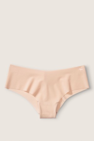 Beige Nude Victoria's Secret No-Show No Show Cheeky Knickers | 6208ODXCU