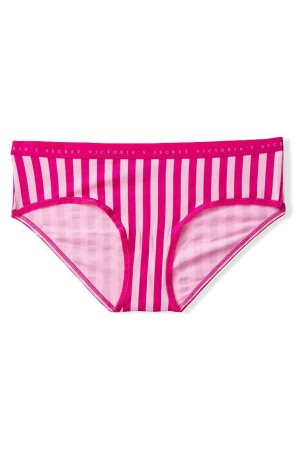 Berry Blush Casual Stripe Victoria's Secret Stretch Cotton Stretch Cotton Hipster Knickers | 8542LCIQP