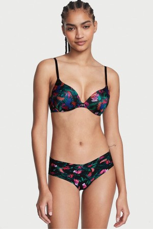 Black Midnight Garden Victoria's Secret Sexy Illusions by Victorias Secret Smooth No Show Hipster Knickers | 0256HEPLR