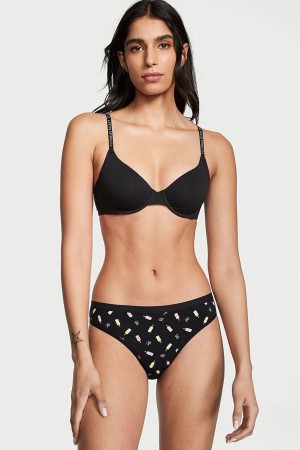 Black Popsicles Victoria's Secret Stretch Cotton Cotton Bikini Knickers | 9154PAOMQ