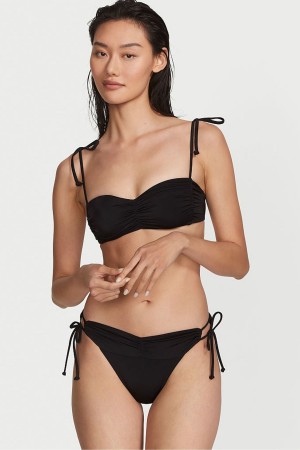 Black Shine Victoria's Secret Bikini Top | 1059VFKCD