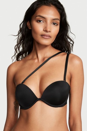 Black Victoria's Secret Bare Smooth Every Way Strapless Multiway Bra | 6043CRUWD