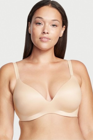 Black Victoria's Secret Bare Smooth Lightly Lined Non Wired Full Cup Bra | 3970KUVQG