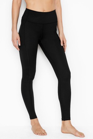 Black Victoria's Secret High Waist Legging | 6158ZULQD