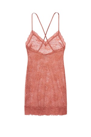 Black Victoria's Secret Lace Slip Dress | 4032QPJSV