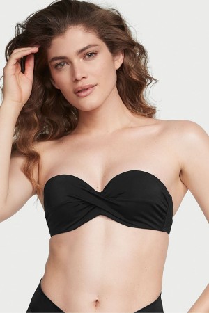 Black Victoria's Secret Swim Bikini Top | 0145JADXC