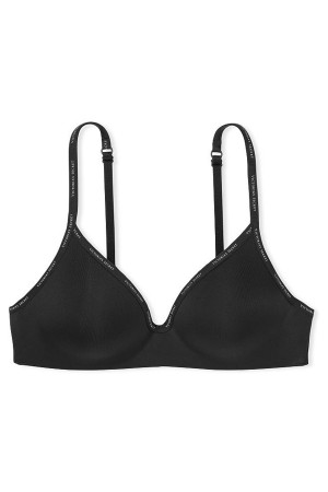 Black Victoria's Secret The T-Shirt Smooth Non Wired T-Shirt Bra | 7630IGWCE