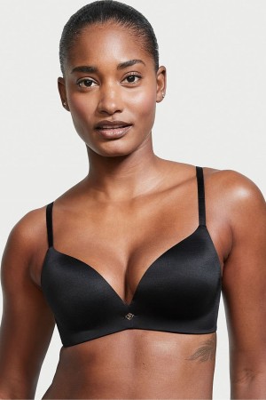 Black Victoria's Secret Very Sexy Add 2 Cups Non Wired Push Up Bra | 4572ZYAUD