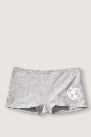 Blue Lilac Marble With Graphic Victoria's Secret Cotton Short Knickers | 0594FVTBX