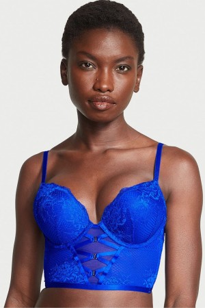 Blue Oar Victoria's Secret Very Sexy Strappy Fishnet Lace Bra | 9840TPLHY