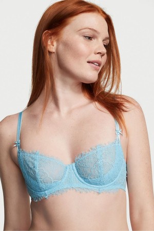 Blue Topaz Lace Victoria's Secret Dream Angels Bra | 8659JXMKL