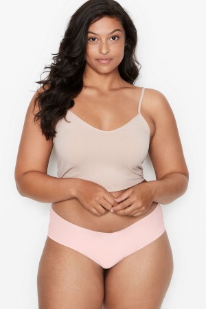 Bright Apricot Victoria's Secret Sexy Illusions by Victorias Secret No Show Lace Hipster Knickers | 1548NWPMQ