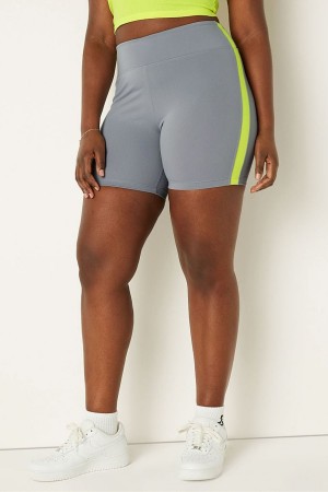 Bright Marine Blue Victoria's Secret Soft Ultimate Stripe High Waist 6 Bike Short | 5178QORWH