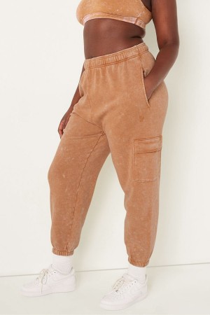 Brown Victoria's Secret Fleece Lounge Jogger | 5802EKAIV