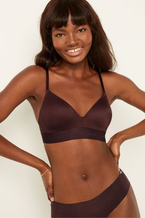 Burnt Umber Brown Victoria's Secret Wear Everywhere Smooth Lightly Lined Non Wired T-Shirt Bra | 0953AJGKE