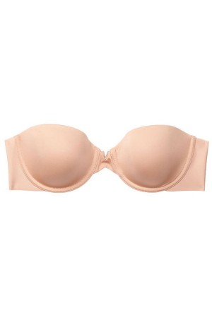 Cameo Nude Victoria's Secret Sexy Illusions by Victorias Secret Smooth Lightly Lined Multiway Strapless Bra | 2143EUQGS