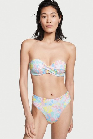 Camo Floral Blue Victoria's Secret Bikini Bottom | 9038JBVXP