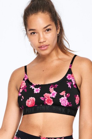 Chalk Rose Victoria's Secret Ultimate Scoop Lightly Lined Sports Bra | 5863NZQRT