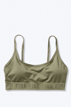 Chalk Rose Victoria's Secret Ultimate Scoop Lightly Lined Sports Bra | 5347IPBOR