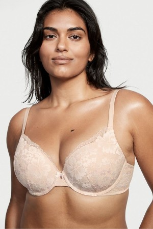 Champagne Nude Victoria's Secret Body by Victoria Lace Full Cup Push Up Bra | 3172MRSNP