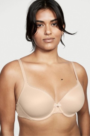 Champagne Nude Victoria's Secret Body by Victoria Smooth Full Cup Push Up Bra | 4386NTCHZ