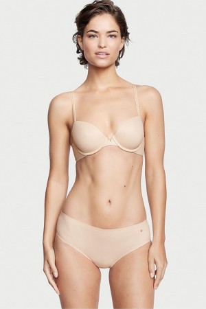 Champagne Nude Victoria's Secret Love Cloud Smooth Hipster Knickers | 1752BVDTK