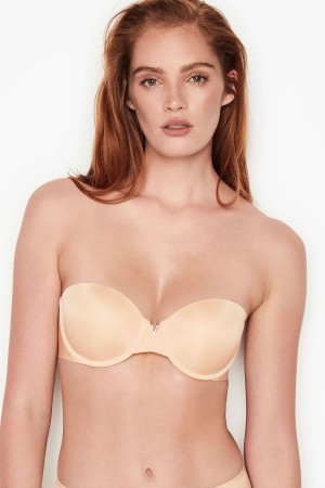 Champagne Nude Victoria's Secret Sexy Illusions by Victorias Secret Smooth Multiway Strapless Push Up Bra | 3872WQZAS