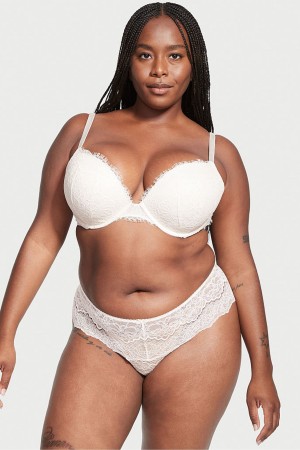 Coconut White Lace Victoria's Secret Dream Angels Bra | 0492KFBNW