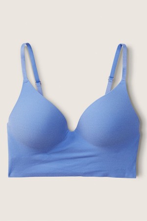 Cornflower Blue Victoria's Secret Smooth Non Wired Push Up Bralette | 7983QXVBI