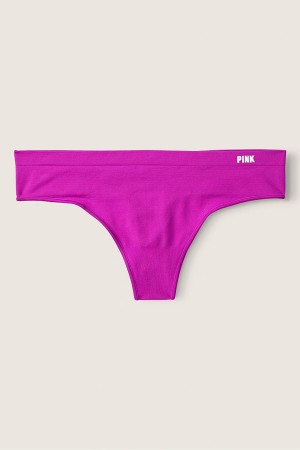 Dahlia Magenta Pink Victoria's Secret Seamless Thong Knickers | 8903NZJQT