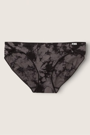 Dark Charcoal Tie Dye Victoria's Secret Seamless Bikini Knickers | 0125TXECH