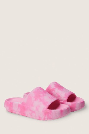 Dreamy Pink Tie Dye Victoria's Secret Sliders | 2380VMCUD