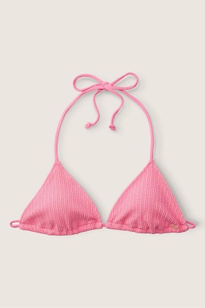 Dreamy Pink Victoria's Secret Crinkle Bikini Top | 9578AGQJW