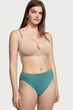 French Sage Green Victoria's Secret Seamless Bikini Knickers | 4832EOPRS