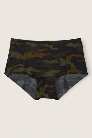 Garden Moss Camo Green Victoria's Secret No-Show No Show Short Knickers | 4790BYNAT