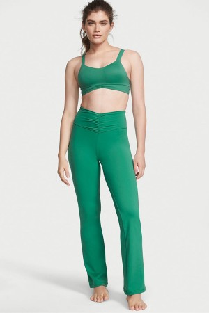 Gem Green Victoria's Secret Love Cloud Ruched Flare Legging | 2716YNKZS