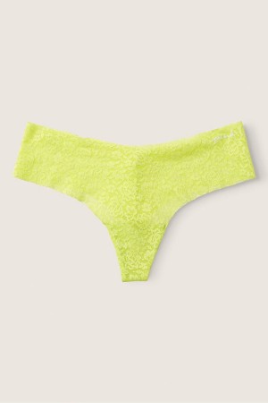 Green Spring Victoria's Secret No-Show No Show Thong Lace Knickers | 1598UGEXL