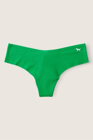 Happy Camper Green Victoria's Secret No Show Thong Knickers | 7483ZJFKD