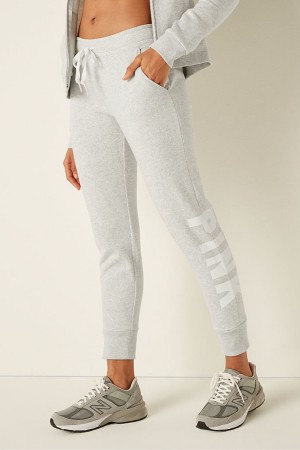 Heather Stone Grey Sans Logo Victoria's Secret Everyday Lounge Jogger | 5683JHXOW