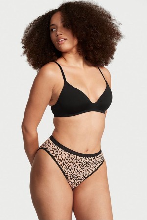 Leopard Brown Victoria's Secret Stretch Cotton High Leg Brief Knickers | 5472YTRLA