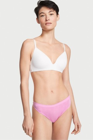 Lilac Chiffon Purple Victoria's Secret Seamless Thong | 7012UHSPQ