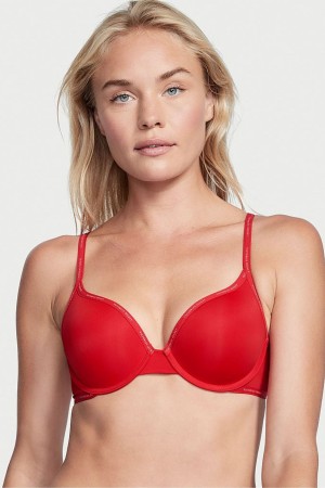 Lipstick Red Victoria's Secret The T-Shirt Logo Strap Bra | 7609MZGHY