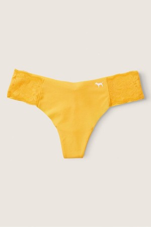 Maize Yellow Victoria's Secret No-Show No Show Thong Knickers | 7285ADVSF